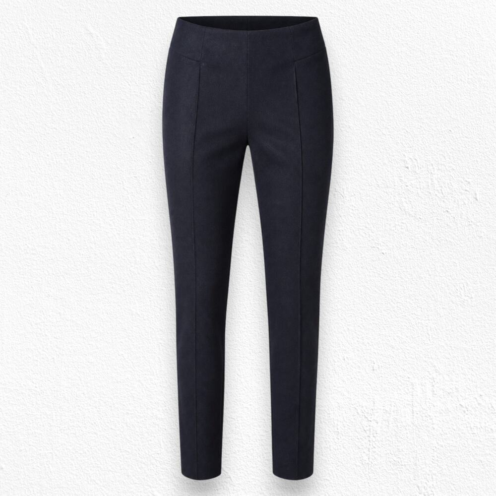 Good American Black High Shine Boss Pants High Rise Stretch Trousers Size 4 NWT
